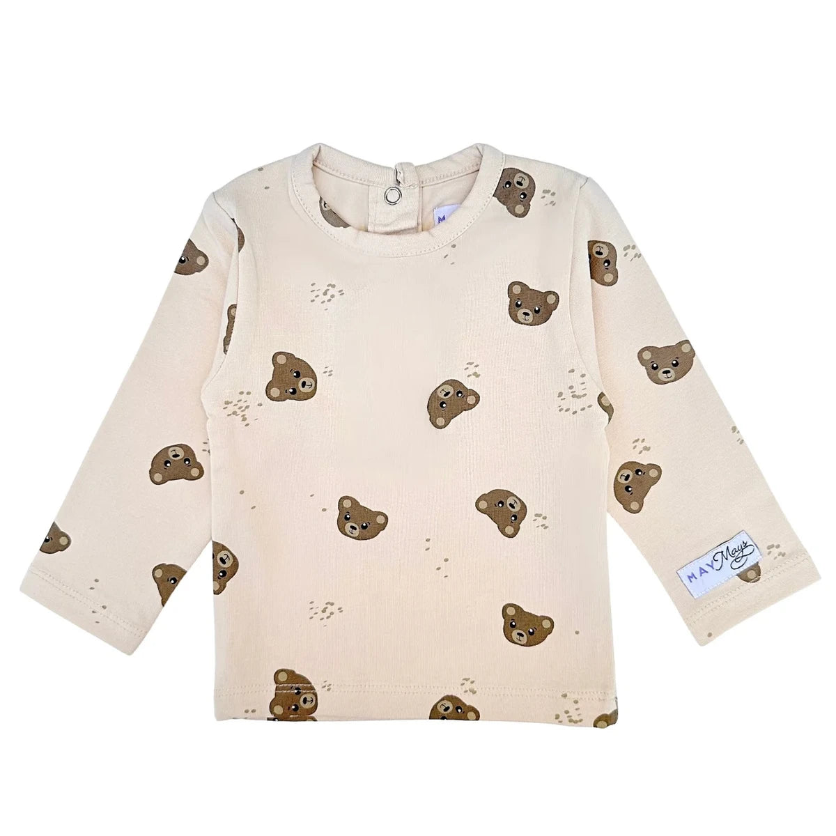 May Mays | Teddy-Baby-Shirt | Bären Beige