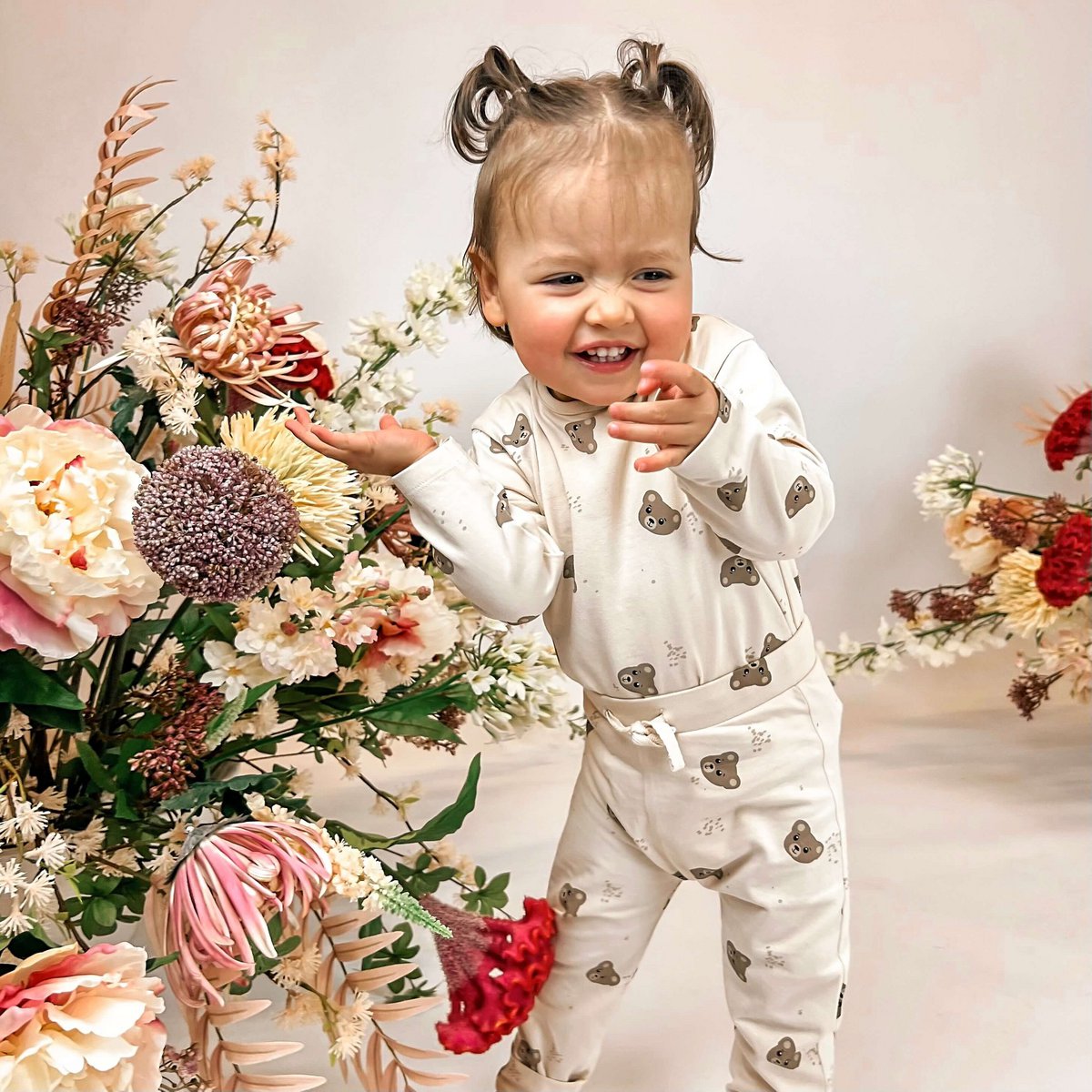 May Mays | Teddy-Baby-Shirt | Bären Beige