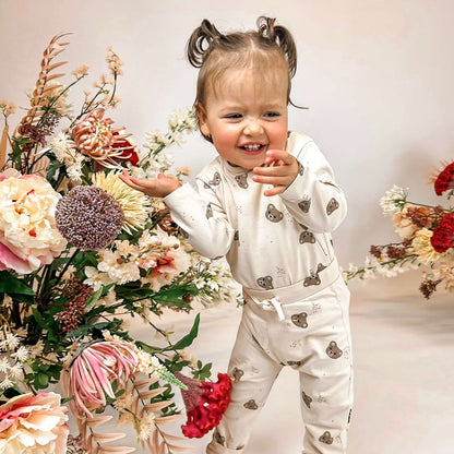 May Mays | Teddy-Baby-Shirt | Bären Beige