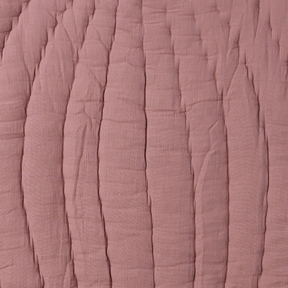 OrganicEra Organic Musselin- Leaf Mat- Padded, Dusty Rose