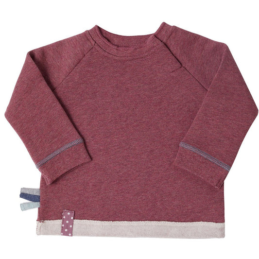 OrganicEra Bio-Baby-Sweatshirt, Bordeaux