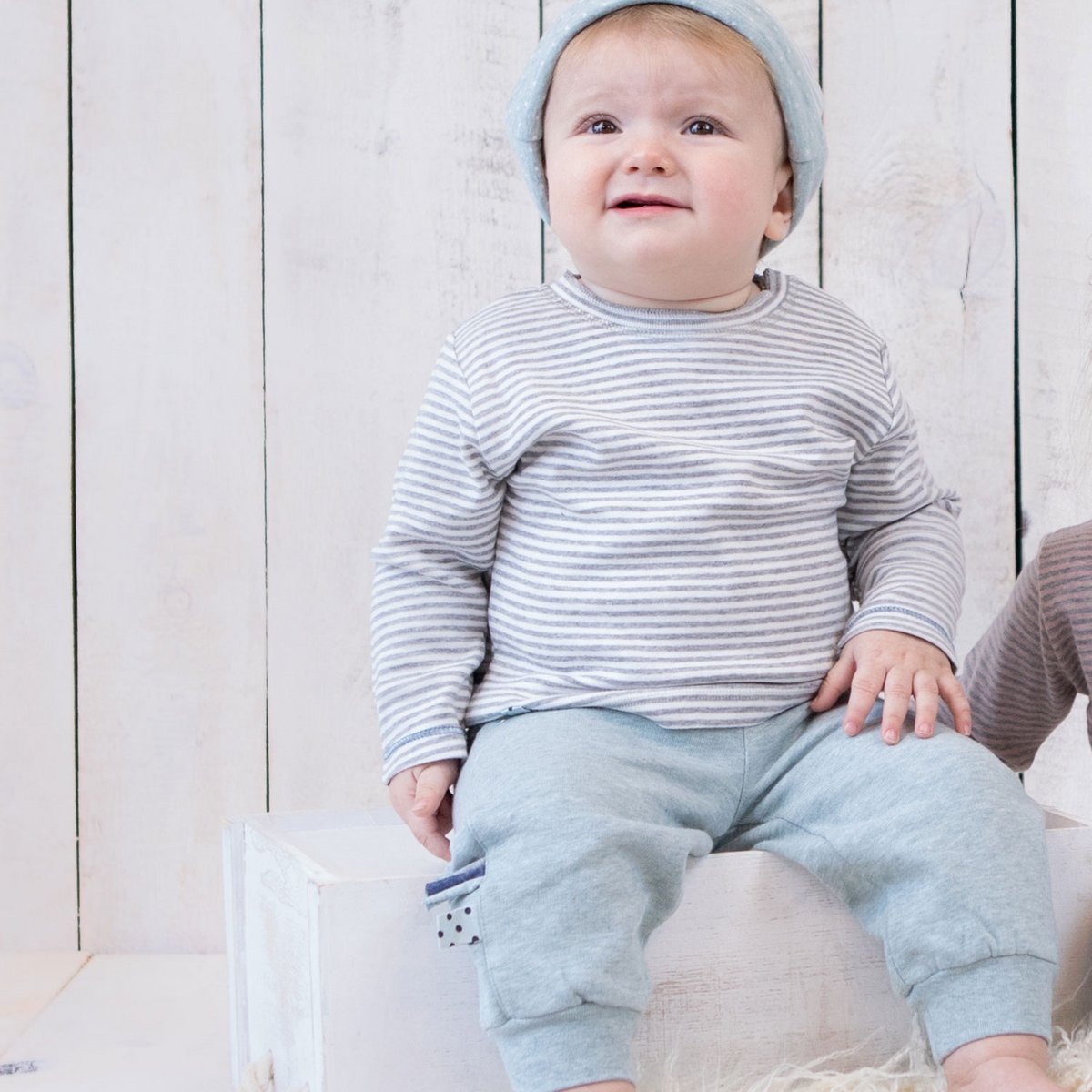 OrganicEra Bio-Baby-Jogginghose, Aqua
