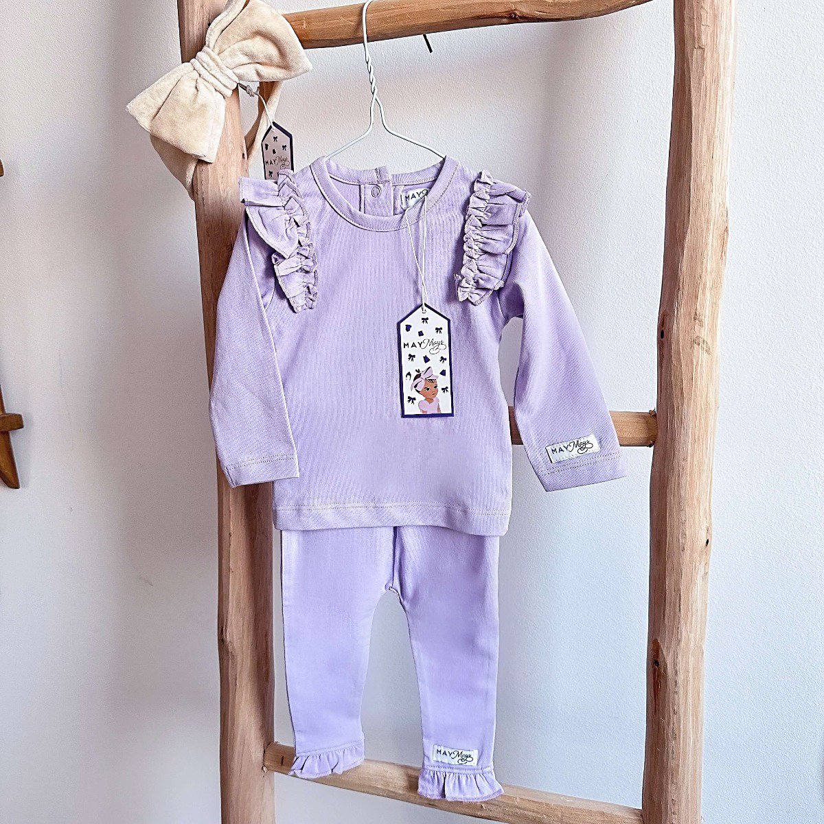 May Mays | Lola-Shirt | Lila Rüschen