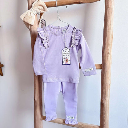 May Mays | Lola-Shirt | Lila Rüschen