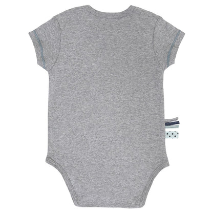 OrganicEra Organic Baby S/S Body, Grau