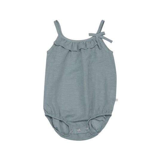 OrganicEra Bio-Baby-Hanf-Rüschen-Body, Blau