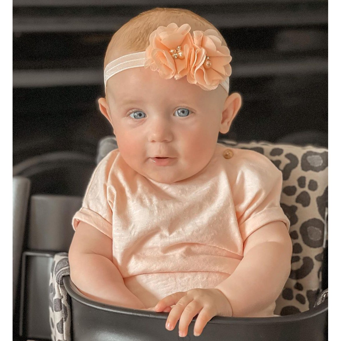 May Mays | Annabel Haarband | Blumen Rosa | Glitzerdiamanten