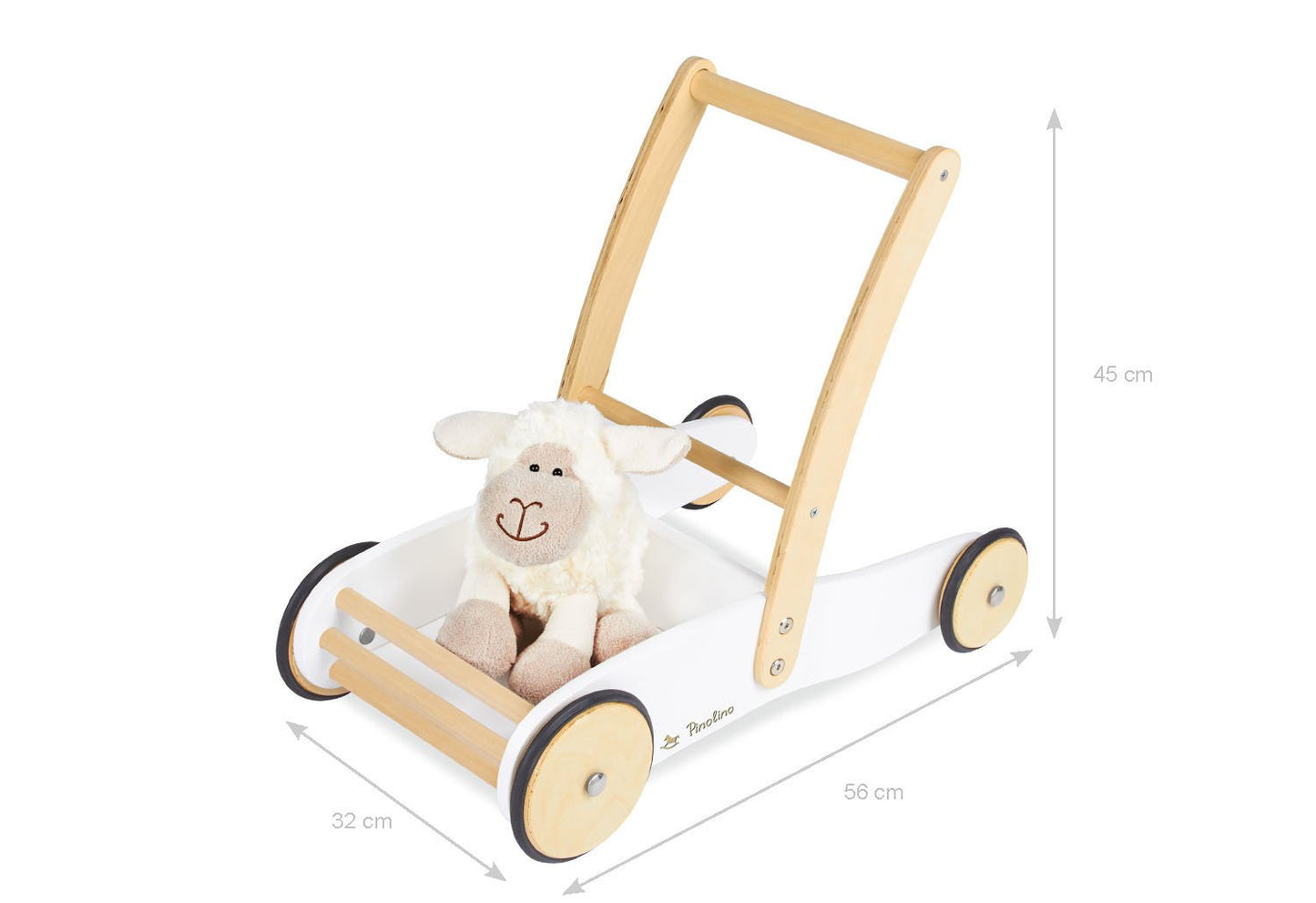 Lernlauflernwagen 'Uli', weiß