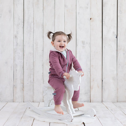 OrganicEra Organic Baby Kapuzenjacke, Bordeaux