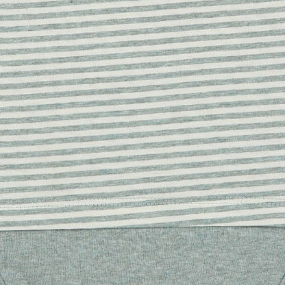 OrganicEra Organic Baby S/S T-Shirt-Body, Aqua Striped