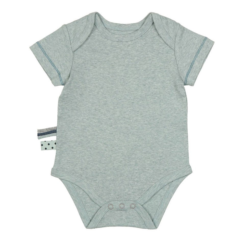 OrganicEra Organic Baby Kurzarm-Body, Aqua