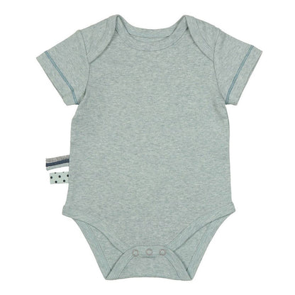 OrganicEra Organic Baby Kurzarm-Body, Aqua