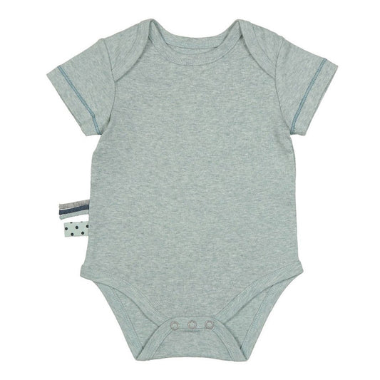 OrganicEra Organic Baby Kurzarm-Body, Aqua