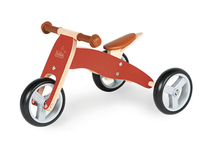 Mini-Dreirad 'Charlie', rot/natur