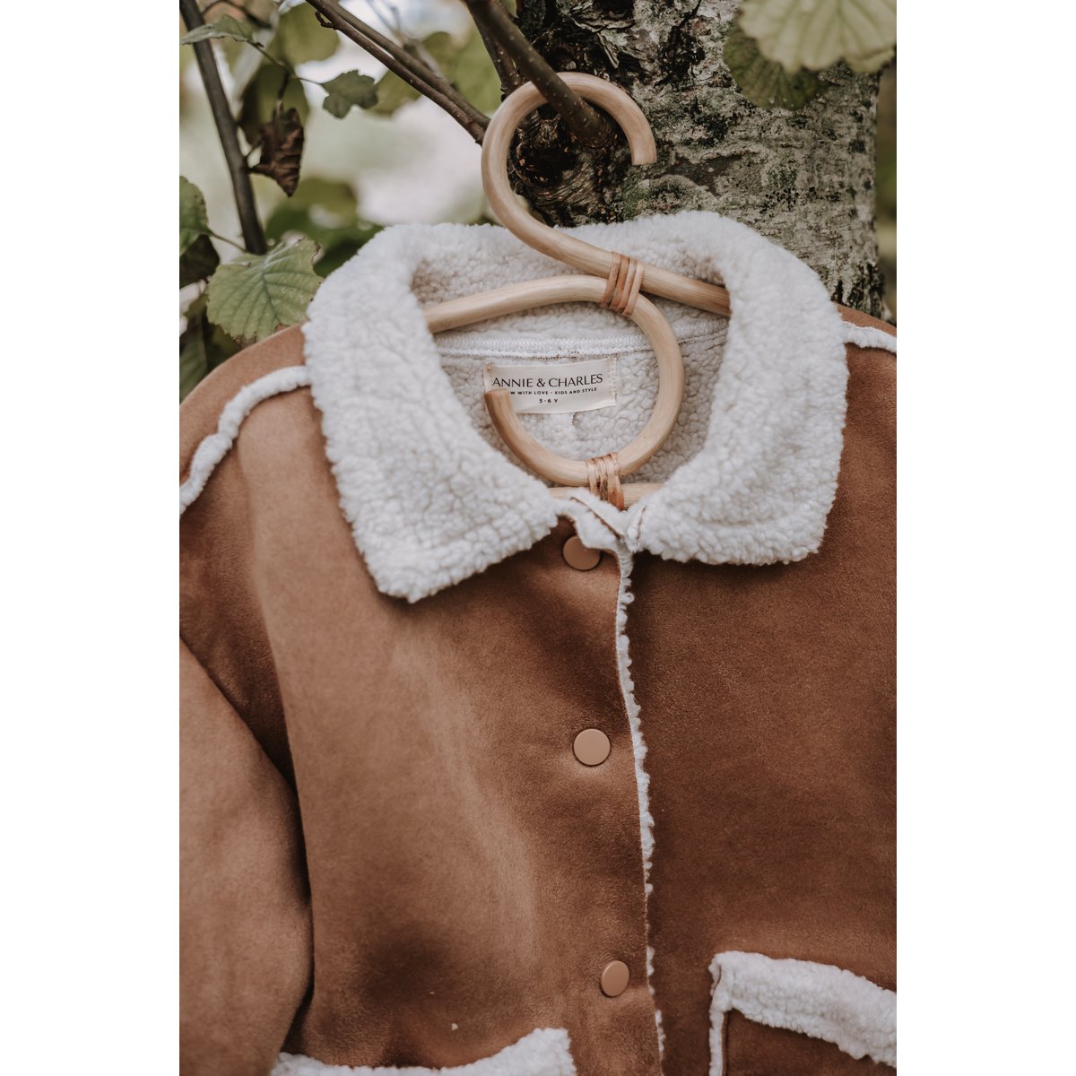 Annie & Charles® Kinder Lammfell Jacke
