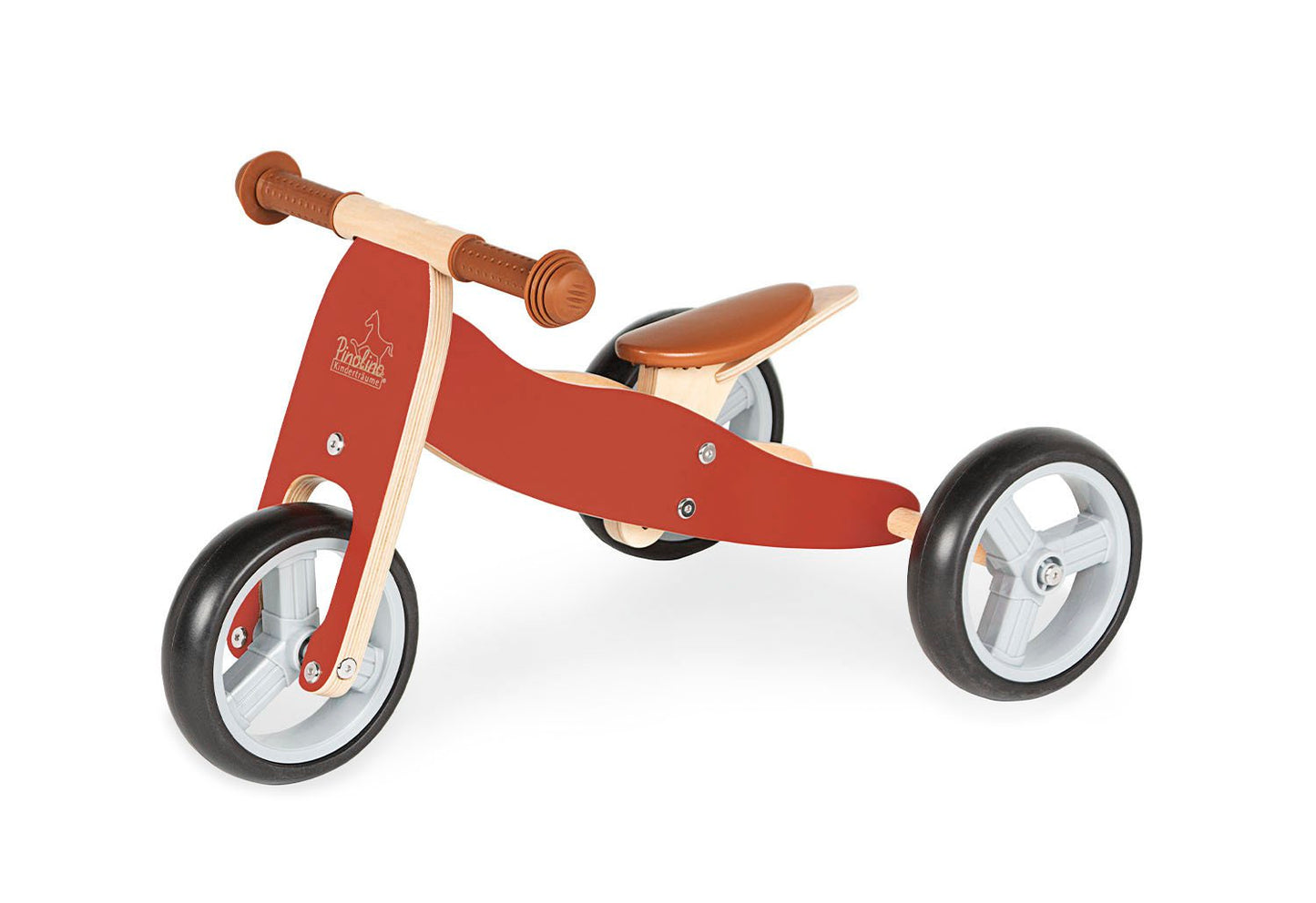 Mini-Dreirad 'Charlie', rot/natur