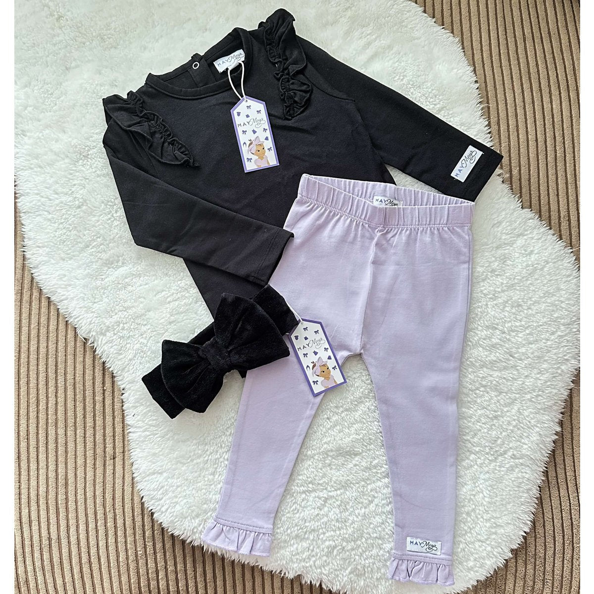 Lola Leggings lila Rüschen | Mai Mays