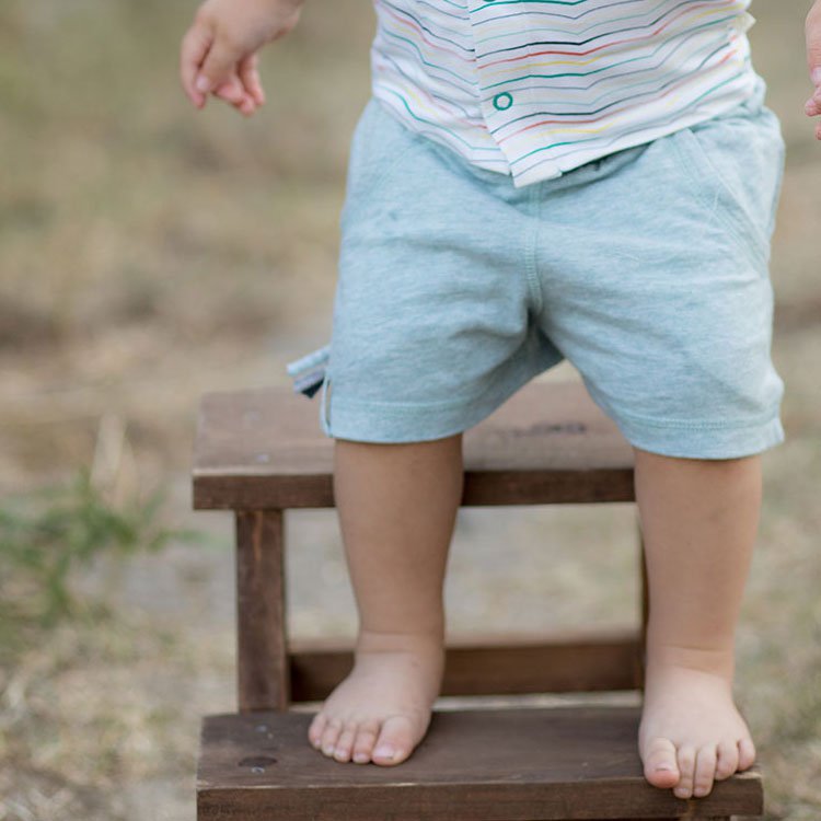 OrganicEra Bio-Baby-Shorts, Aqua