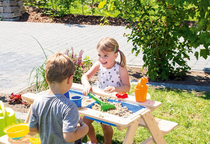 Kinder-Picknickbank 'Matsch-Nicki für 4', natur