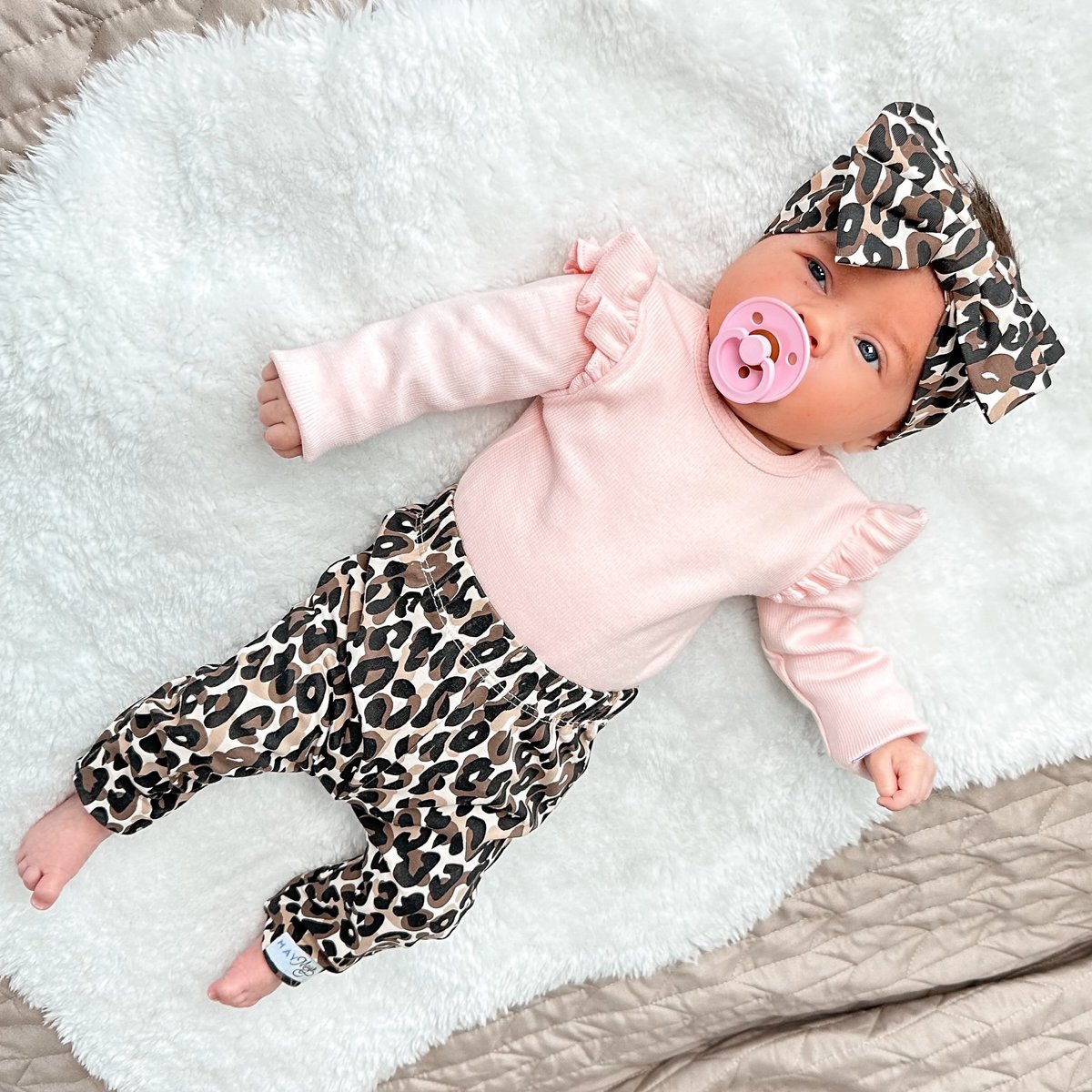 May Mays | Lilly Haarband | Leopardenschleife | 0-4 Jahre