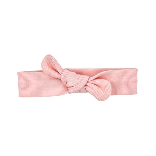 May Mays | Beau Haarband | Geknotete Rippe Rosa | 0-4 Jahre