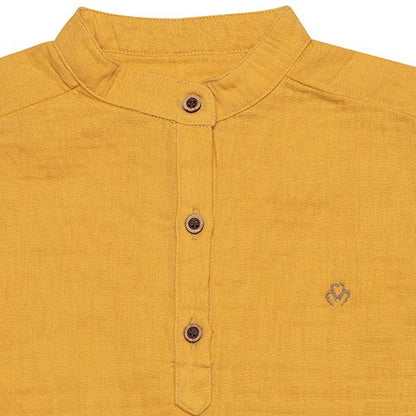 OrganicEra Organic Muslin L/S Kinderhemd, Senf