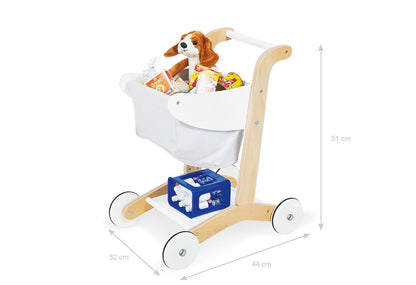 Einkaufswagen 'Erna', weiß