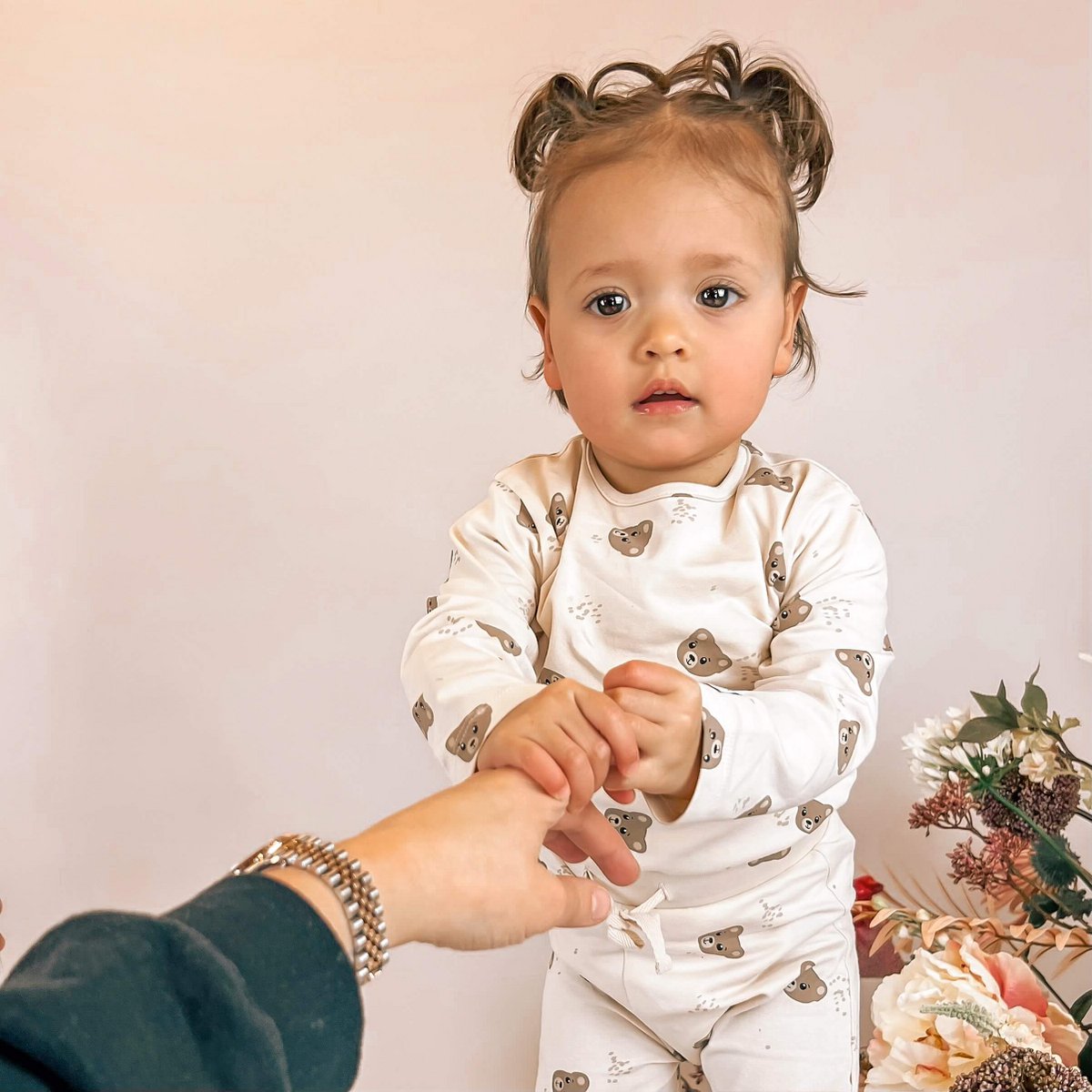 May Mays | Teddy-Baby-Shirt | Bären Beige