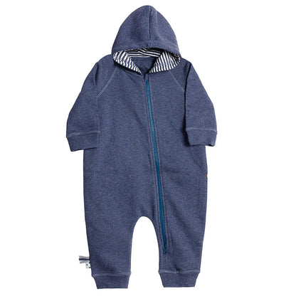 OrganicEra Organic Baby Overall mit Reißverschluss, Indigo