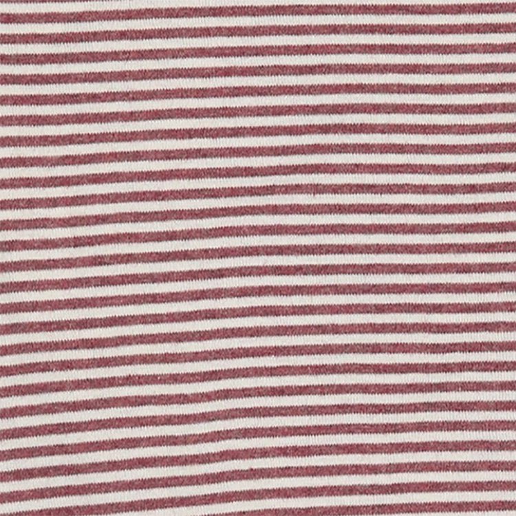 OrganicEra Organic Baby S/S T-Shirt Body, Bordeaux gestreift