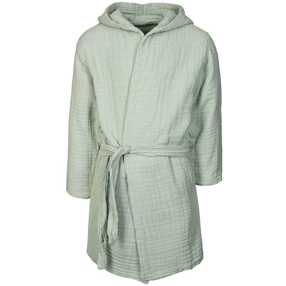 OrganicEra Bio-Musselin-Bademantel, 7-8 Jahre, Mint