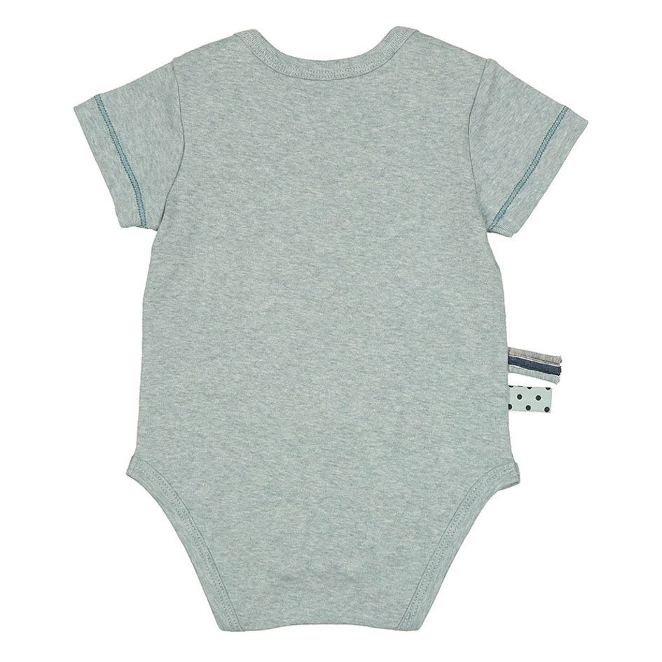 OrganicEra Organic Baby Kurzarm-Body, Aqua
