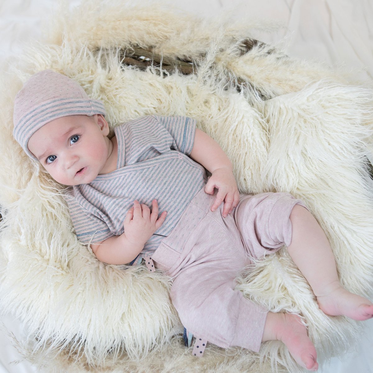 OrganicEra Bio-Baby-Jogginghose, Rose