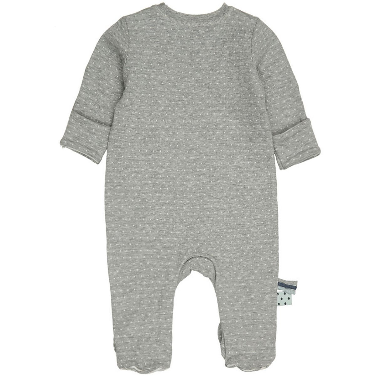 OrganicEra Bio-Schlafanzug mit Babyfüßen, Grau