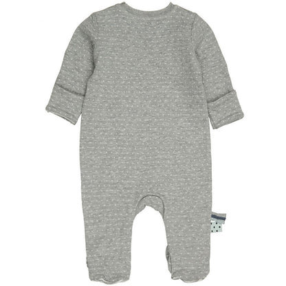 OrganicEra Bio-Schlafanzug mit Babyfüßen, Grau