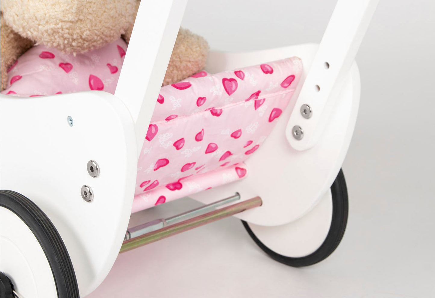 Puppenwagen 'Trixi', weiß, 2-teilig