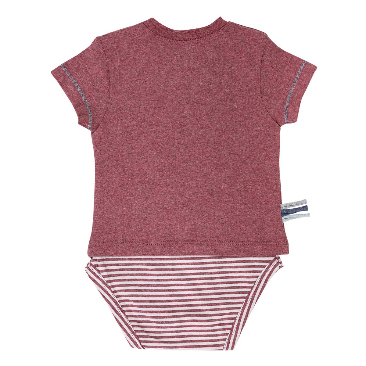 OrganicEra Organic Baby S/S T-Shirt Body, Bordeaux