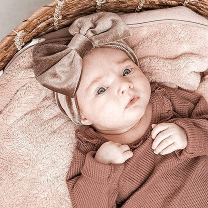 Livia Haarband Samtschleife Taupe | 0-4 Jahre | Mai Mays