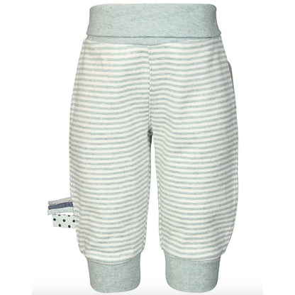 OrganicEra Organic Babyhose mit Gummiband, Aqua Striped